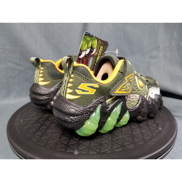 Skechers Skech-O-Saurus Light-Up Kids Size 2.5 Brand New In Box !! - Picture 8 of 11